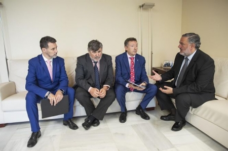 Reunión de miembros de la Once con el Delegado del Gobierno, Pablo García (JUNTA) Reunión de miembros de la Once con el Delegado del Gobierno, Pablo García (JUNTA)