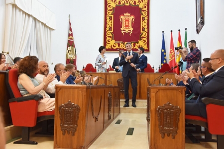 Pedro Fernández tras recibir el bastón de mando (CARMELO MATEOS) Pedro Fernández tras recibir el bastón de mando (CARMELO MATEOS)