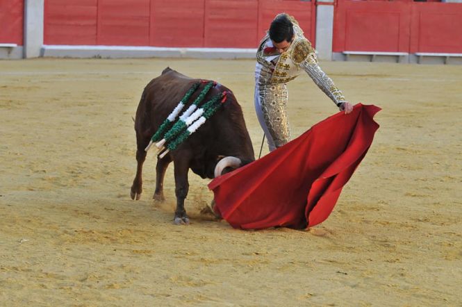 Momento de la primera novillada de Granada (LANCES DE FUTURO)