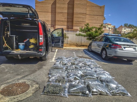 Marihuana incautada por la Guardia civil (OPC GUARDIA CIVIL) Marihuana incautada por la Guardia civil (OPC GUARDIA CIVIL)