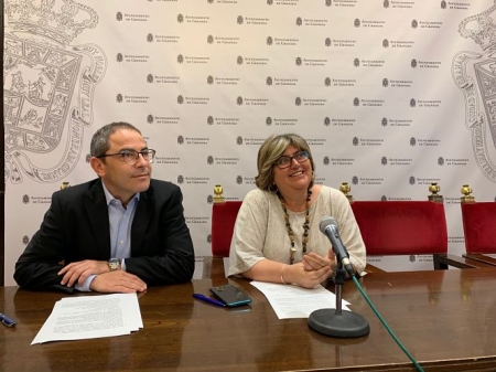 Ana Muñoz y Miguel Ángel Fernández Madrid en rueda de prensa (PSOE) Ana Muñoz y Miguel Ángel Fernández Madrid en rueda de prensa (PSOE)