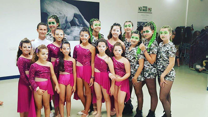 El equipo granadino durante su participación en el Campeonato Europeo de Danza, celebrado en Roma (AYTO. VEGAS DEL GENIL)