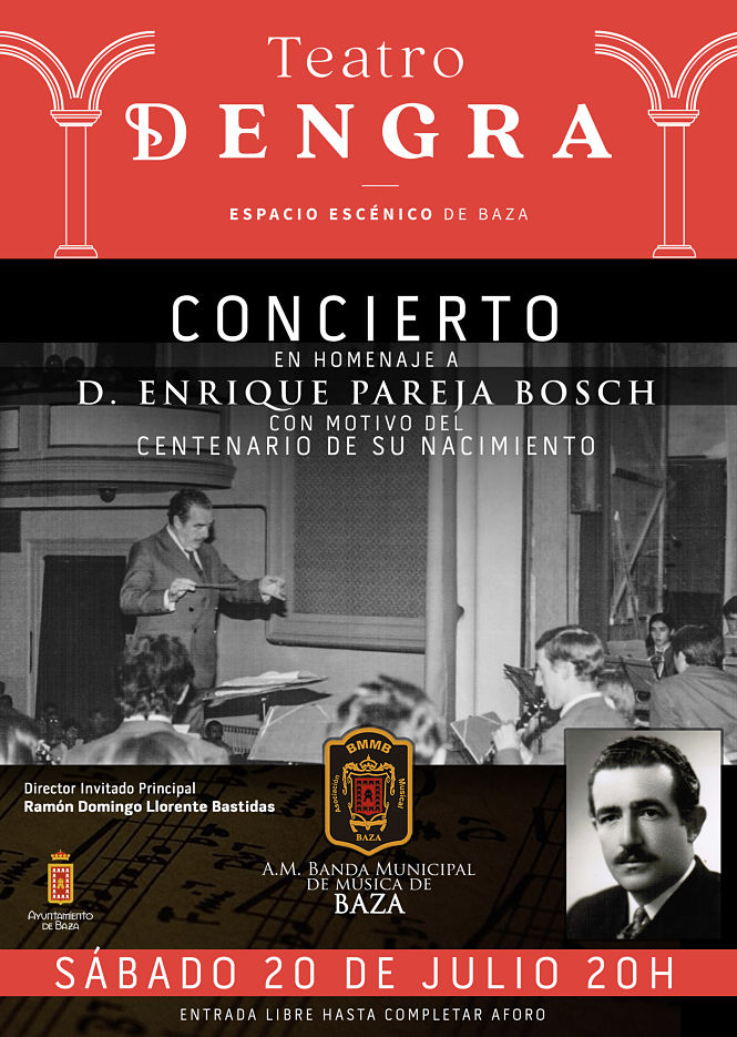 Baza homenajeará a Enrique Pareja (AYTO. BAZA) 