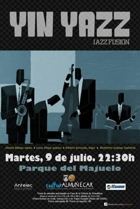 Yin Jazz abrirá la temporada de conciertos en el Parque El Majuelo (AYUNTAMIENTO DE ALMUÑÉCAR) Yin Jazz abrirá la temporada de conciertos en el Parque El Majuelo (AYUNTAMIENTO DE ALMUÑÉCAR)