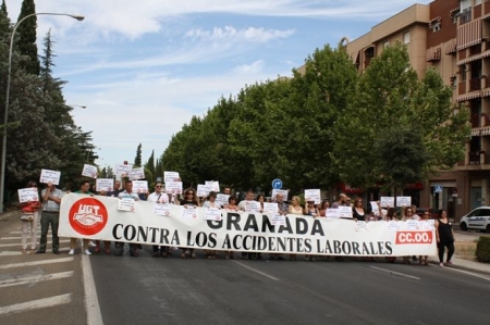 Concentración para condenar el accidente laboral de Padul (UGT) Concentración para condenar el accidente laboral de Padul (UGT)