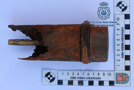 Artefacto encontrado (POLICÍA NACIONAL) Artefacto encontrado (POLICÍA NACIONAL)