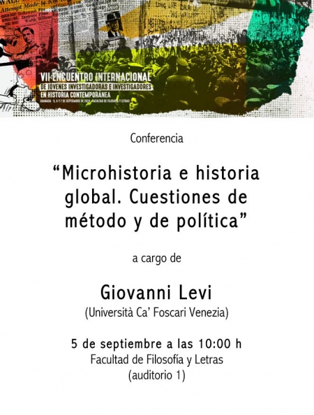 Cartel del encuentro que se celebrará en la UGR Cartel del encuentro que se celebrará en la UGR