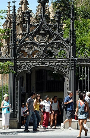 Turistas en Granada