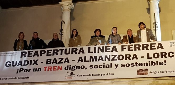 Siguen reclaman ando la apertura de la línea férrea Guadix Baza Almanzora Lorca (GUADIX POR EL TREN) 