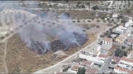 Lugar donde se ha producido el incendio (INFOCA)