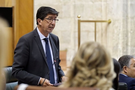 Juan Marín en el Pleno del Parlamento andaluz (JUNTA DE ANDALUCIA)