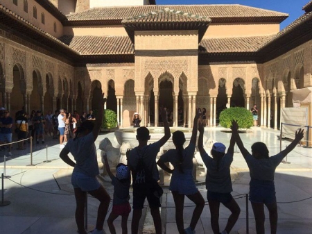 Una de las actividades realizadas en la Alhambra (JUNTA) Una de las actividades realizadas en la Alhambra (JUNTA)