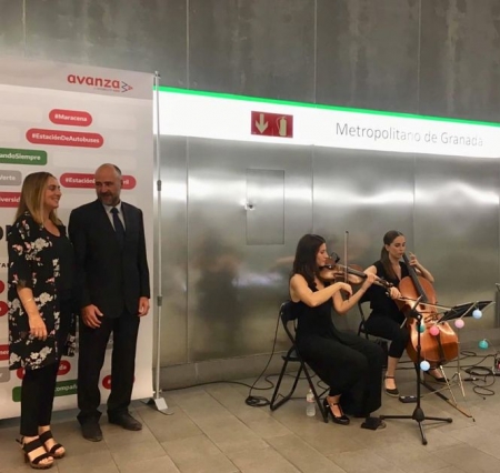 Marifran Carazo en el concierto de celebración del aniversario del metro (JUNTA 