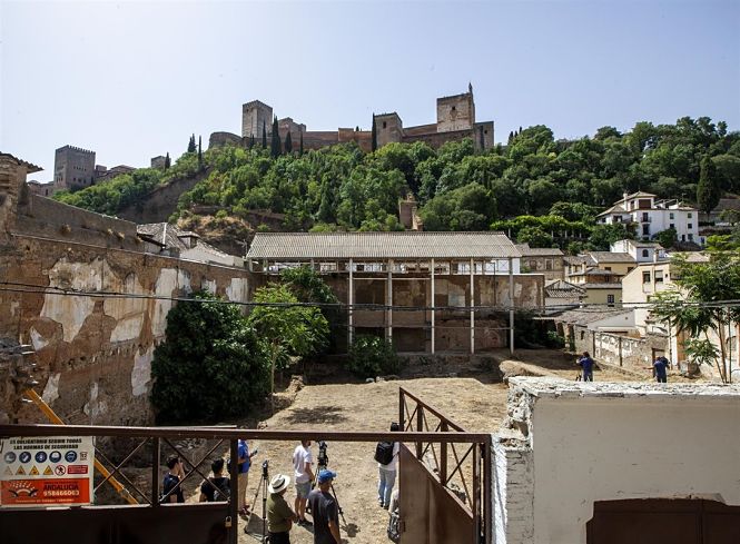 Obras en el Maristan (PATRONATO DE LA ALHAMBRA)