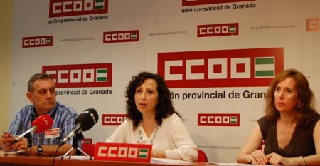 Miembros de CCOO en rueda de prensa (CCOO) Miembros de CCOO en rueda de prensa (CCOO)