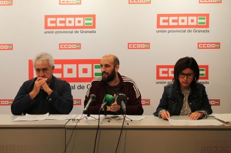 Rueda de prensa de miembros de CCOO (CCOO) Rueda de prensa de miembros de CCOO (CCOO)