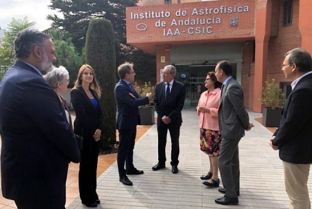 Rogelio Velasco ha visitado el Instituto andaluz de astrofisica Rogelio Velasco ha visitado el Instituto andaluz de astrofisica