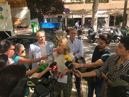 Pepa Rubia, Concejala de Medio Ambiente atiende a los medios (AYYO. GRANADA)