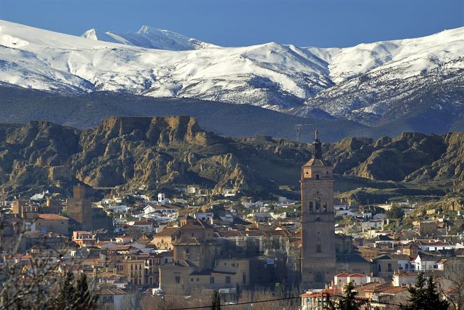 Vista panorámica de Guadix 