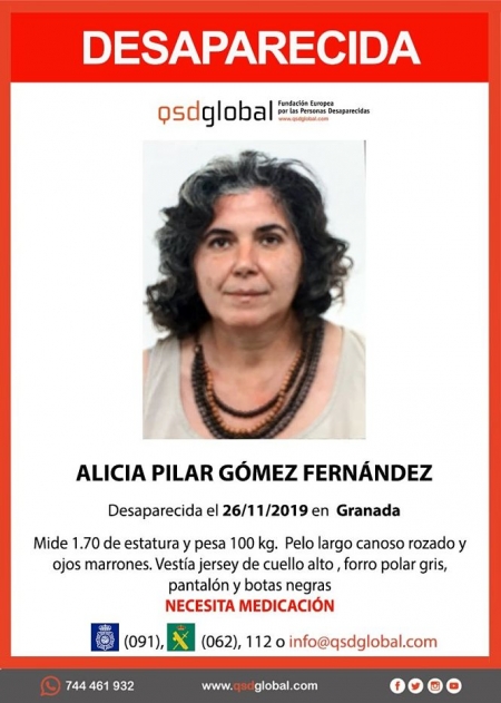 Mujer desaparecida en Granada Mujer desaparecida en Granada