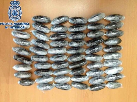 Bellotas de hachís incautadas en una operación antidroga en Motril (POLICÍA NACIONAL) Bellotas de hachís incautadas en una operación antidroga en Motril (POLICÍA NACIONAL)