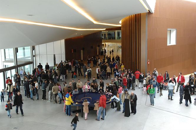 Imagen de la sala de recepción de visitantes del Parque de las Ciencias de Granada (PARQUE DE LAS CIENCIAS)