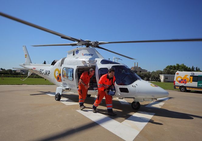 Helicóptero del 061 (EUROPA PRESS/EPES/JAVIER RAMOS) 