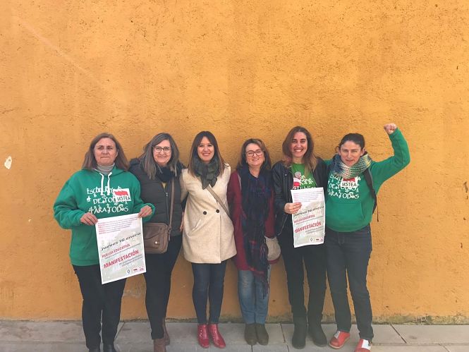 Rueda de prensa sobre huelga educativa contra la reorganización de centros rurales (USTEA) 