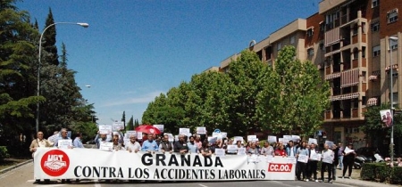 Concentración por el último accidente laboral (CCOO/UGT) Concentración por el último accidente laboral (CCOO/UGT)