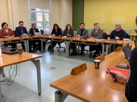 Imagen de la reunión mantenida entre miembros del PSOE y el comité de empresa de la EASP (PSOE) Imagen de la reunión mantenida entre miembros del PSOE y el comité de empresa de la EASP (PSOE)