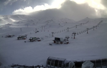 Imagen de la zona de Borreguiles de la estación de esquí de Sierra Nevada (CETURSA)