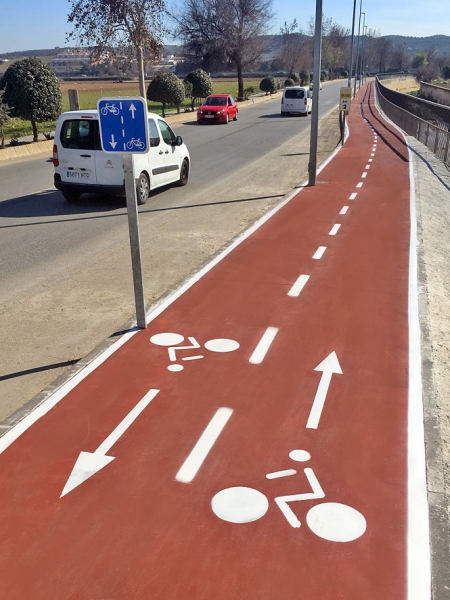 Nuevo carril bici de la carretera GR-4400 de Huétor Tájar a Venta Nueva (AYTO. HUÉTOR TÁJAR) Nuevo carril bici de la carretera GR-4400 de Huétor Tájar a Venta Nueva (AYTO. HUÉTOR TÁJAR)