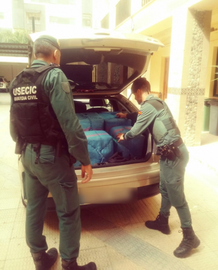 Hachís intervenido por la USECIC (GUARDIA CIVIL) Hachís intervenido por la USECIC (GUARDIA CIVIL)