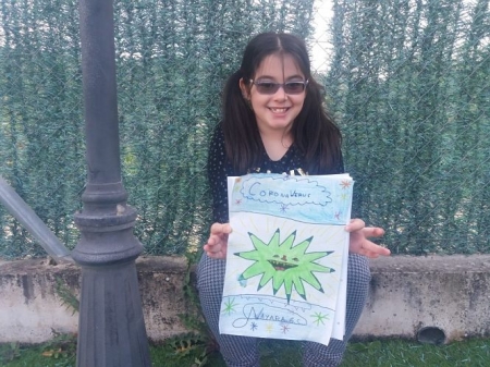 Una niña con discapacidad visual relata en un cuento la pandemia desde 2070 (ONCE) Una niña con discapacidad visual relata en un cuento la pandemia desde 2070 (ONCE)