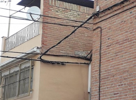 Cableado de Endesa en la zona norte de Granada capital (ENDESA) Cableado de Endesa en la zona norte de Granada capital (ENDESA)