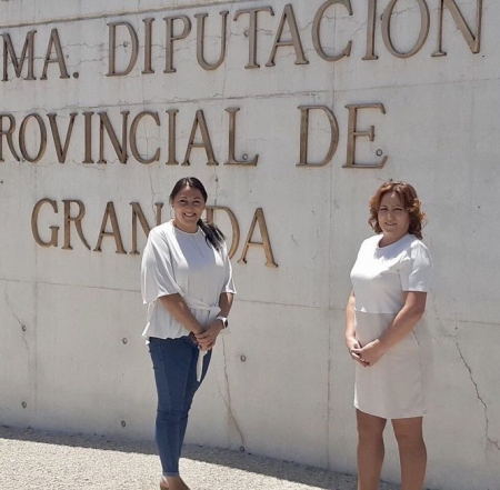 Alejandra Durán y Mari Carmen Pérez tras el pleno de Diputación (ADELANTE) Alejandra Durán y Mari Carmen Pérez tras el pleno de Diputación (ADELANTE)