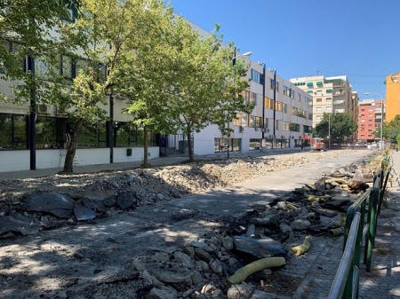 Imagen de las obras de los Paseíllos Universitarios (JUNTA) Imagen de las obras de los Paseíllos Universitarios (JUNTA)