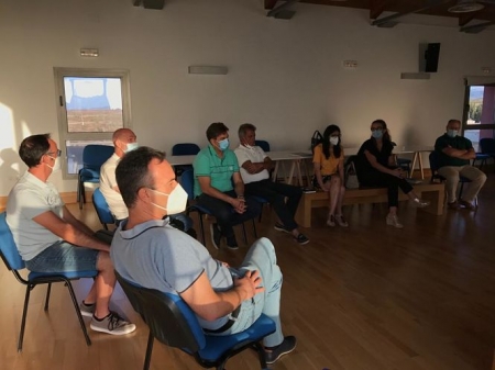 Imagen de la reunión de trabajo celebrada en Caniles (PSOE) 