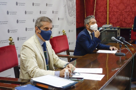 Los portavoces del equipo de gobierno local, César Díaz y Manuel Olivares (AYUNTAMIENTO) 