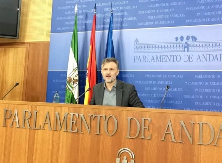 El portavoz parlamentario del PSOE-A, José Fiscal, en rueda de prensa (PSOE-A) El portavoz parlamentario del PSOE-A, José Fiscal, en rueda de prensa (PSOE-A)