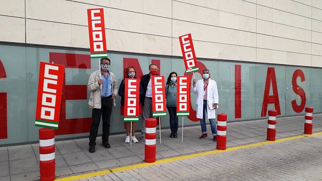 Imagen de la concentración (CCOO)
