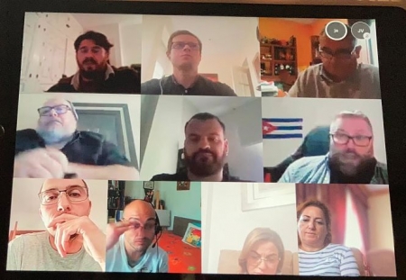 Imagen de la reunión telemática (IU) Imagen de la reunión telemática (IU)