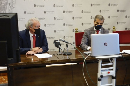 José Antonio Huertas y César Díaz en rueda de prensa (JAVIER ALGARRA / AYUNTAMIENTO) José Antonio Huertas y César Díaz en rueda de prensa (JAVIER ALGARRA / AYUNTAMIENTO)