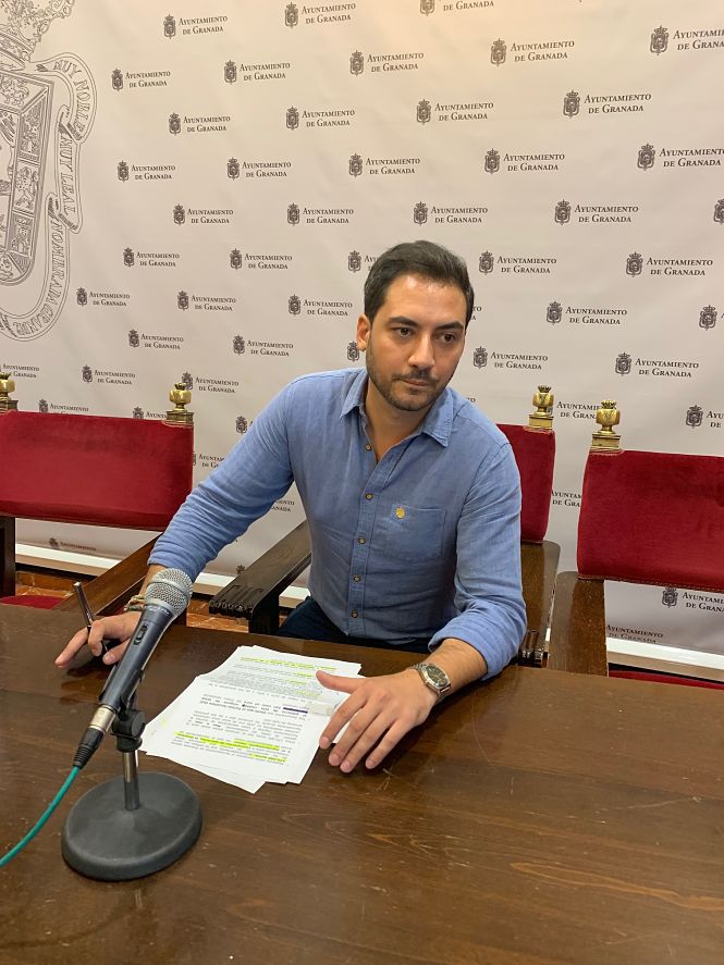 El concejal del PSOE en el Ayuntamiento de Granada, Eduardo Castillo (PSOE) 
