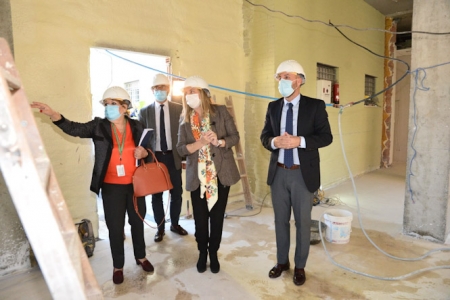 Visita de Marifran Carazo al centro de Salud de Ogijares (JUNTA)