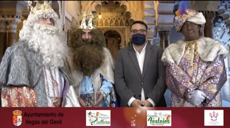 El Alcalde de Vegas del Genil junto a los Reyes Magos (AYTO. VEGAS DEL GENIL) El Alcalde de Vegas del Genil junto a los Reyes Magos (AYTO. VEGAS DEL GENIL)