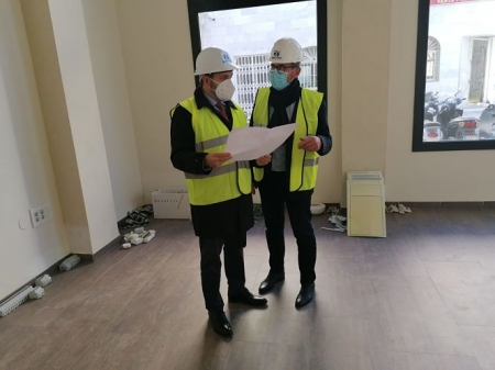 Visitas a las obras de la sede judicial de Almuñécar (JUNTA)
