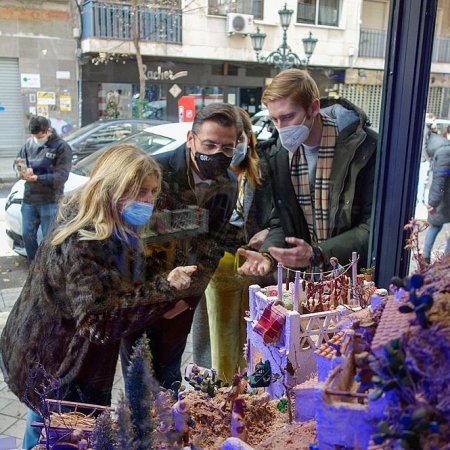 Imagen de la visita a uno de los belenes (AYTO. GRANADA) Imagen de la visita a uno de los belenes (AYTO. GRANADA)