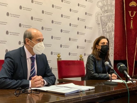 Raquel Ruz y José María Corpas en rueda de prensa (PSOE) Raquel Ruz y José María Corpas en rueda de prensa (PSOE)