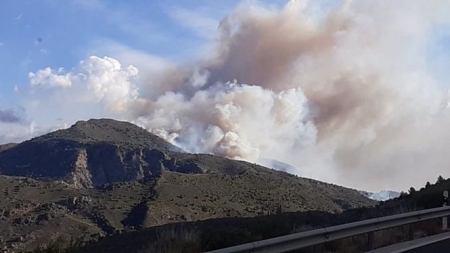 Incendio declarado en un paraje de Órgiva (INFOCA) 